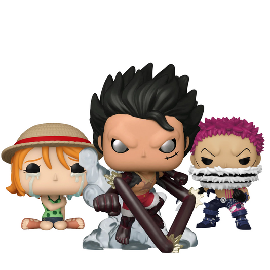Paquete Funko One Piece – Trío Épico de Wano (Luffy Snakeman, Katakuri y Nami) | Funko Pop! Animation