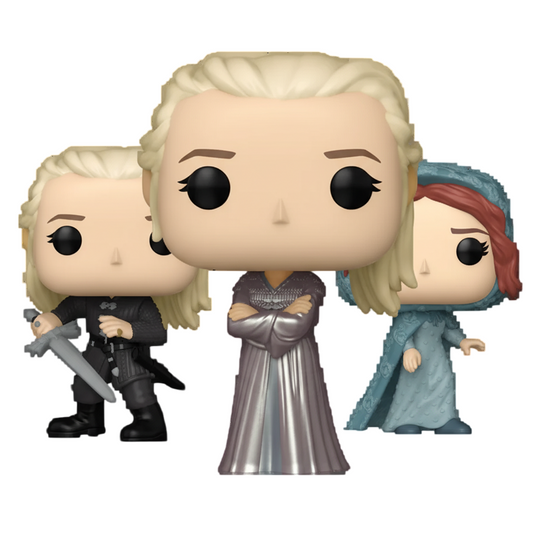 Paquete Funko Pop! – Trío House of the Dragon (Alicent Hightower, Rhaenyra Targaryen, Daemon Targaryen) | Funko Pop TV