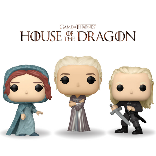Paquete Funko Pop! – Trío House of the Dragon (Alicent Hightower, Rhaenyra Targaryen, Daemon Targaryen) | Funko Pop TV