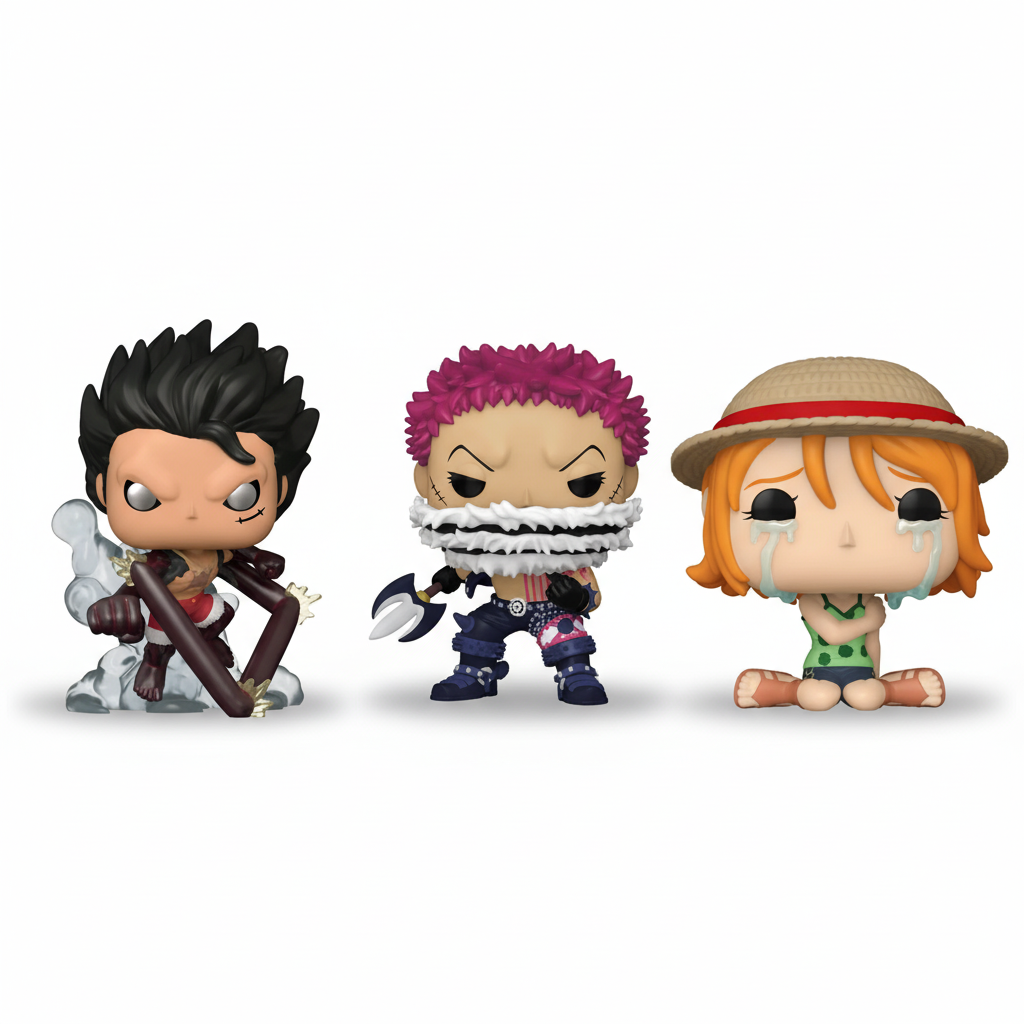 Paquete Funko One Piece – Trío Épico de Wano (Luffy Snakeman, Katakuri y Nami) | Funko Pop! Animation